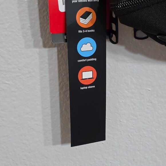 Puma Daily Backpack w Laptop Sleeve. Black.  Footwear compartment.  Nwt. - Picture 3 of 9